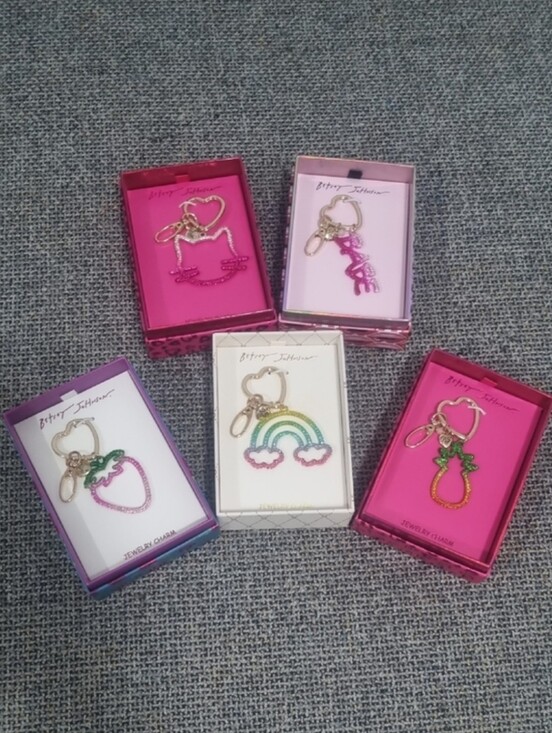Betsey Johnson Accessories - BETSEY JOHNSON Open Frame Jewelry Charms/Key Chains - Pick One